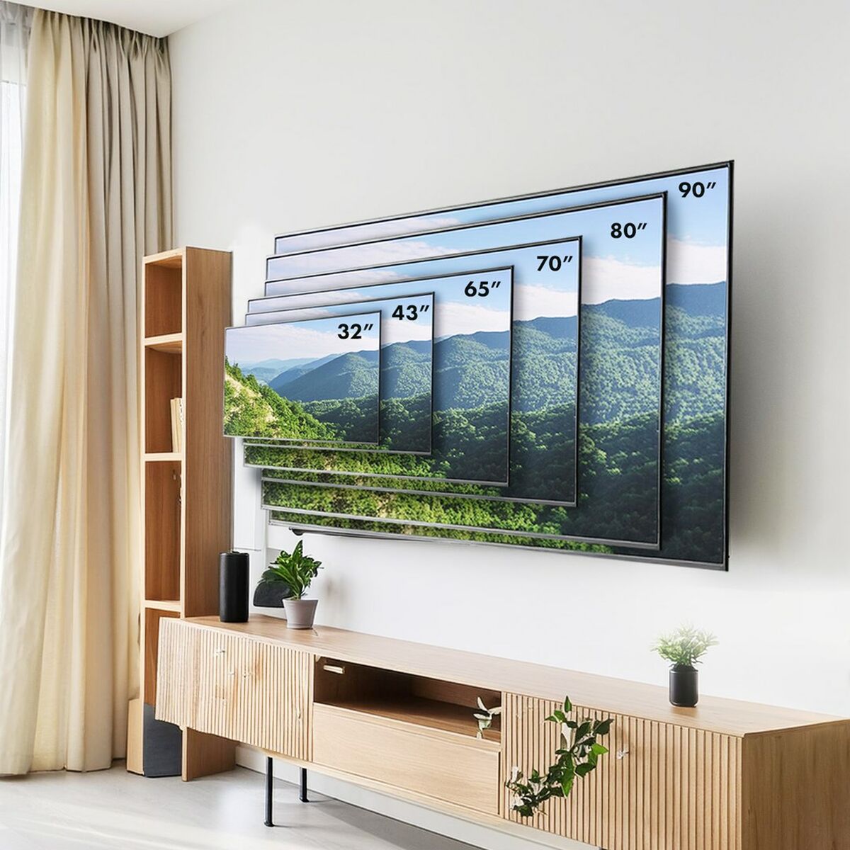 TV-teline MacLean MC-421 32" 90" 80 kg